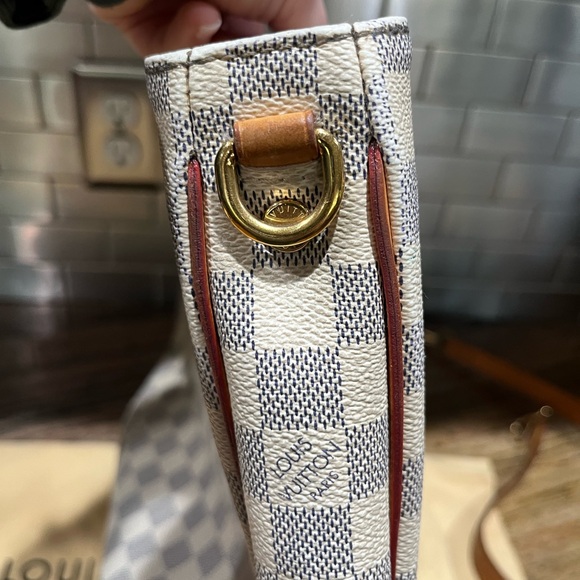 Louis Vuitton Soffi Damier Azur 2013 Tote Shoulder Bag Crossbody - Picture 8 of 16